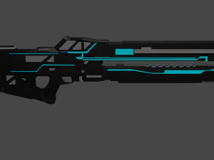 Ca&ntilde;&oacute;n de riel Modelo 3D