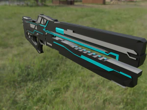 Railgun 3D Model