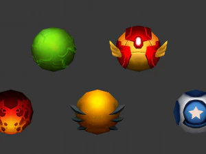 Pipe Bomb 3 Aset Game yang Dilukis dengan Tangan Poli Rendah Model 3D