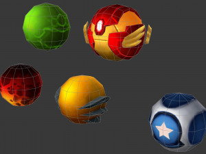 Pipe Bomb 3 Hand-Painted Game Assets Low-poly Modelo 3D