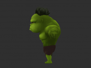 Hulk 1 Hand-Painted Low-Poly 3D Game Assets 3D Model