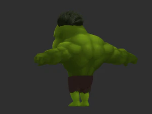 Hulk 1 Hand-Painted Low-Poly 3D Game Assets 3D Model