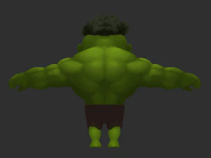 Hulk 1 Hand-Painted Low-Poly 3D Game Assets 3D Model