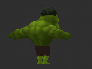 Hulk 1 Hand-Painted Low-Poly 3D Game Assets 3D Model