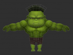 Hulk 1 Hand-Painted Low-Poly 3D Game Assets 3D Model