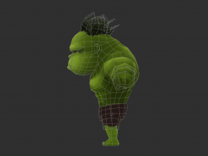 Hulk 1 Hand-Painted Low-Poly 3D Game Assets 3D Model