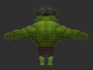 Hulk 1 Hand-Painted Low-Poly 3D Game Assets 3D Model