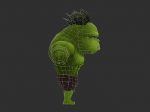 Hulk 1 Hand-Painted Low-Poly 3D Game Assets 3D Model