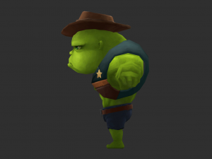 Hulk 2 Hand-Painted Low-Poly 3D Game Assets Model 3D