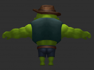 Hulk 2 Hand-Painted Low-Poly 3D Game Assets Model 3D
