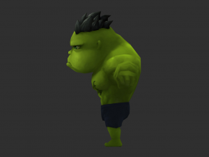 Hulk 3 Hand-Painted Low-Poly 3D Game Assets Modelo 3D