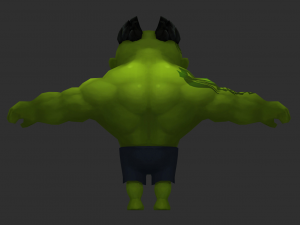 Hulk 3 Hand-Painted Low-Poly 3D Game Assets Modelo 3D
