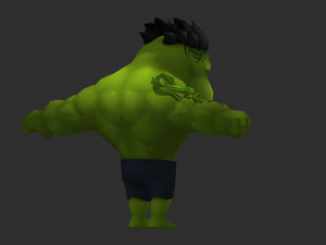 Hulk 3 Hand-Painted Low-Poly 3D Game Assets Modelo 3D