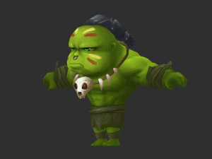 Hulk 4 Hand-Painted Low-Poly 3D Game Assets 3D Model