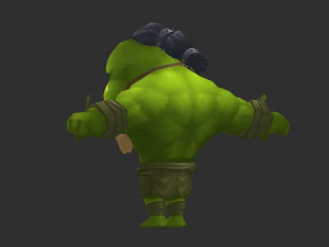 Hulk 4 Hand-Painted Low-Poly 3D Game Assets 3D Model