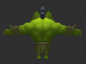 Hulk 4 Hand-Painted Low-Poly 3D Game Assets 3D 모델