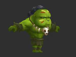 Hulk 4 Hand-Painted Low-Poly 3D Game Assets 3D Model