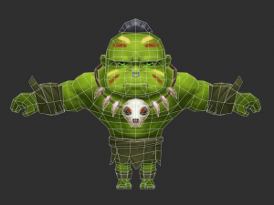 Hulk 4 Hand-Painted Low-Poly 3D Game Assets 3D 모델