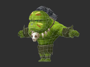 Hulk 4 Hand-Painted Low-Poly 3D Game Assets 3D Model