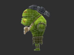 Hulk 4 Hand-Painted Low-Poly 3D Game Assets 3D Model