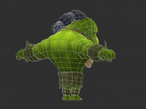 Hulk 4 Hand-Painted Low-Poly 3D Game Assets 3D 모델