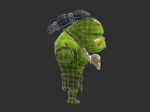 Hulk 4 Hand-Painted Low-Poly 3D Game Assets 3D Model
