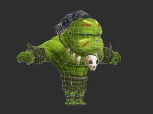 Hulk 4 Hand-Painted Low-Poly 3D Game Assets 3D 모델