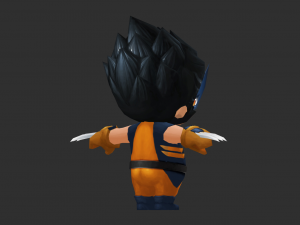 Wolverine 1 Hand-Painted Low-Poly 3D Game Assets Modelo 3D