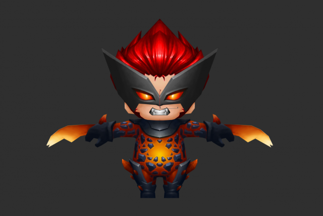 Wolverine 3 Hand-Painted Low-Poly 3D Game Assets Model 3D .c4d .max .obj .3ds .fbx .stl .blend 