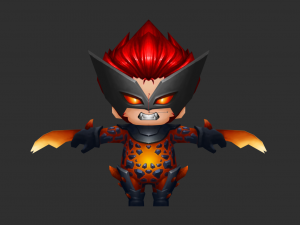Wolverine 3 Hand-Painted Low-Poly 3D Game Assets 3D Model