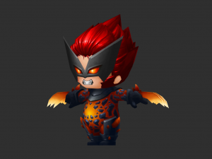 Wolverine 3 Hand-Painted Low-Poly 3D Game Assets Model 3D