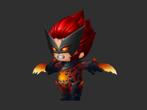 Wolverine 3 Hand-Painted Low-Poly 3D Game Assets 3D Model