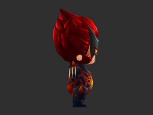 Wolverine 3 Hand-Painted Low-Poly 3D Game Assets 3D Model