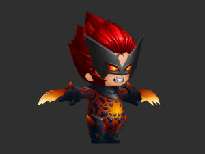 Wolverine 3 Hand-Painted Low-Poly 3D Game Assets 3D Model