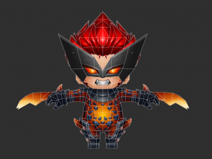Wolverine 3 Hand-Painted Low-Poly 3D Game Assets Model 3D