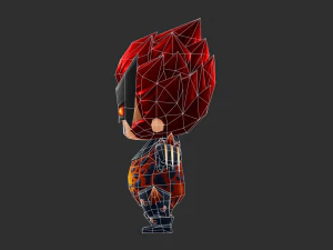 Wolverine 3 Hand-Painted Low-Poly 3D Game Assets 3D Model