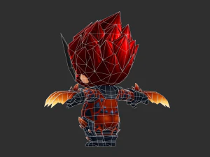 Wolverine 3 Hand-Painted Low-Poly 3D Game Assets 3D Model