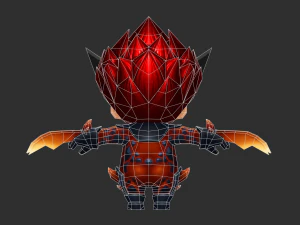 Wolverine 3 Hand-Painted Low-Poly 3D Game Assets 3D Model