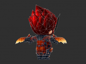 Wolverine 3 Hand-Painted Low-Poly 3D Game Assets Model 3D