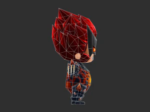 Wolverine 3 Hand-Painted Low-Poly 3D Game Assets 3D Model