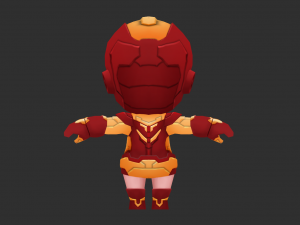 Iron Girl Hand-Painted Low-Poly 3D Game Assets 3D-Modell