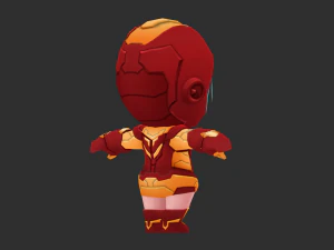 Iron Girl Hand-Painted Low-Poly 3D Game Assets 3D Model