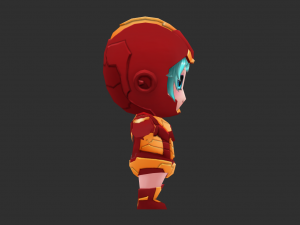 Iron Girl Hand-Painted Low-Poly 3D Game Assets 3D-Modell