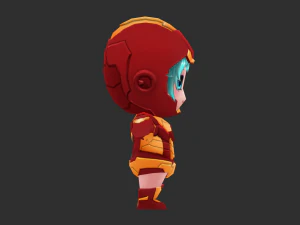 Iron Girl Hand-Painted Low-Poly 3D Game Assets 3D Model