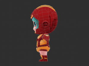Iron Girl Hand-Painted Low-Poly 3D Game Assets 3D-Modell