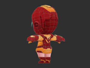 Iron Girl Hand-Painted Low-Poly 3D Game Assets 3D Model