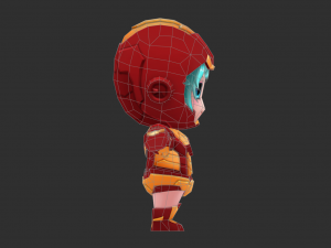 Iron Girl Hand-Painted Low-Poly 3D Game Assets 3D-Modell