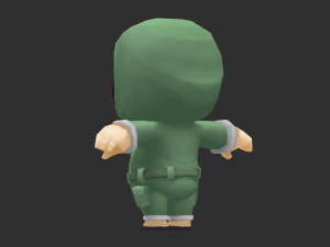 Cute Boy Hand-Painted Low-Poly 3D Game Assets 3D Model