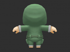 Cute Boy Hand-Painted Low-Poly 3D Game Assets 3D Model