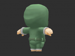 Cute Boy Hand-Painted Low-Poly 3D Game Assets 3D Model